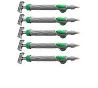 FUANA Spruzzatore a pressione per bottiglia d'acqua, 5 ugelli in rame con spray regolabile per giardinaggio, pulizia, autolavaggio, doccia per cani, cortile portatile e uso esterno