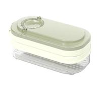 FUANA Strumento manuale 3 in 1 con pressa per pelle, funzioni di riempimento e sigillatura, materiale ABS per uso alimentare, accessori cachi