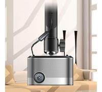 FUANA Supporto da parete per proiettore, regolabile per XGIMI, JMGO, Vidda C1S, Formovie X5, in lega di alluminio, 25,2 x 21 x 4 cm, cavo auricolare nero