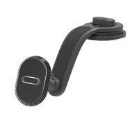 FUANA Supporto magnetico da auto con rotazione a 360° e braccio esteso per un montaggio sicuro sulla ventola, staffa universale in ABS, nero