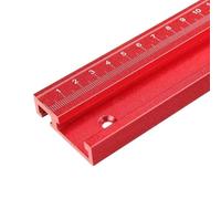 FUANA T-Track T-Slot Mitra Track Jig Apparecchio con Scala Rosso Lega di Alluminio 45 Tipo per Lavorazione Del Legno Router Tavolo Seghe a Nastro 600mm 600mm