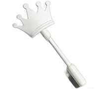 FUANA Tap to Pay Wand Enchanted Mystical Rod Crown - Supporto per pagamenti senza contatto, per feste di bambini, cosplay, oggetti di scena - 37,8 cm per bacchetta magica fata (bianco)
