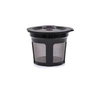 FUANA Tazza filtro da caffè ricaricabile per macchine 1.0 2.0, capsula riutilizzabile in acciaio inox, compatibile con K-Classic K-Supreme Plus, viola (nero)