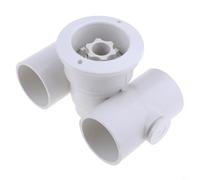 FUANA Ugello massaggiante per piscina, spa, fiume, materiale ABS ad alta resistenza, resistente al calore, accessorio per piscina per sistemi di idroterapia, bianco, compatibile con SP-1434