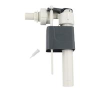 FUANA Valvola di ingresso per serbatoio dell'acqua da bagno a parete, in plastica, attacco G1/2 o G3/8, design salvaspazio a parete, bianco A