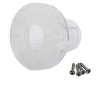 FUANA Valvola Scupper a sfera automatica per barca, anti-riflusso automatico per tappo di scarico marino con filtro uscita da 3,8 cm, guscio in PC trasparente per gommoni kayak