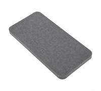 FUANA Vassoio per lavello in pietra assorbente d'acqua, tappetino per asciugare il fango della cucina e del bagno, ad asciugatura rapida, per bottiglie, spugne, 16 x 7,6 cm (grigio scuro)