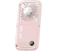 FUANA Ventilatore da collo pieghevole, 5 velocità, ricaricabile tramite USB, silenzioso, senza lama, 4000 mAh, a lunga durata, portatile, per viaggi all'aperto, uso a mani libere, ultra silenzioso, 36