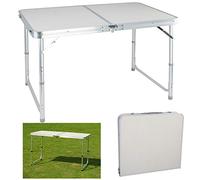 FuAuto Tavolo pieghevole 70 cm x 120 cm (altezza x lunghezza), portatile, in plastica, per interni ed esterni, picnic, feste, sala da pranzo, campeggio, leggero 4,5 kg