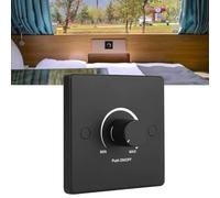 FUBESK 12 V PWM LED interruttore dimmer per auto, camper, camper e barche, nero