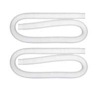 FUBESK 2 tubi di ricambio per filtro piscina da 3,2 cm, per pompa a cartuccia Krystal, per piscine fuori terra (bianco)