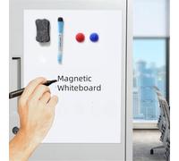 FUBESK 4 pellicole per lavagna bianca per frigorifero, ufficio, classe, 29,7 x 21 cm, cancellabili a secco, per superfici metalliche