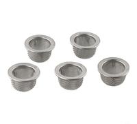 FUBESK 5 colini da cocktail in acciaio inox a maglia fine | Set da 5 pezzi, doppio strato in acciaio, filtro a maglia fine, lavabile, si adatta alla maggior parte degli occhiali