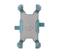 FUBESK Affidabile supporto per telefono per bici e moto, antiurto, con sistema di bloccaggio con una sola mano (azzurro)