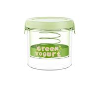 FUBESK Colino per yogurt greco fatto in casa, separatore di siero di latte con filtrazione a pressione cremoso con rete fine, 14 x 12,5 x 10 cm, rettangolare e rotondo 12,5 x 12,5 x 12,5 cm, PS+HIPS+