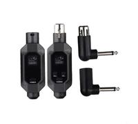 FUBESK Convertitore microfono wireless XLR trasmettitore ricevitore sistema per microfono dinamico, mixer audio con portata di 80 m, durata della batteria 5 ore, bassa latenza 15 ms (1 in 1)