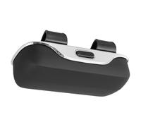 FUBESK Custodia per occhiali da sole per auto, supporto portatile per occhiali da sole con design compatto in ABS, scatola portaoggetti per guida, per nero, grigio, beige, confezione da 3 manopole per