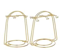 FUBESK Espositore per tazze da tè e piattini in acciaio inox, per scolare l'acqua e conservare tazze, può contenere fino a 46 tazze, compatibile con cucina e ristorante