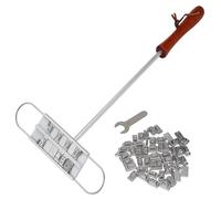 FUBESK Ferro da stiro per barbecue con 55 lettere intercambiabili e manico in legno per bistecche e hamburger personalizzati