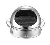 FUBESK Griglia di scarico in acciaio 304 spesso da parete o soffitto, con copertura per bocchette di ventilazione, impermeabile, 160 mm
