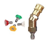 FUBESK Kit connettore ugello idropulitrice ad alta pressione con gomito regolabile a 360 gradi e connessione rapida per Karcher per Nilfisk per Bosch per K?rcher K2 K3 K4 K5 K7 Series