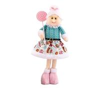 FUBESK Ornamento elasticizzato a forma di pupazzo di neve, decorazione natalizia per casa e ufficio, bambola telescopica in tessuto morbido per lo spirito natalizio, decorazione per famiglie (1