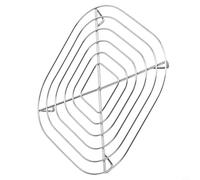 FUBESK Per friggitrice ad aria in acciaio inox, compatibile con FN101 e Crispi per Pro AS101, inserto a vapore non oscillante per alimenti umidi, circolazione del calore, confezione da 2, argento (A)