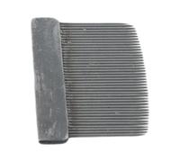 FUBESK Pettine in crine di cavallo per violino, viola, violoncello, archetto, pettine in ferro con impugnatura ergonomica, lunghezza 55 cm, colore argento