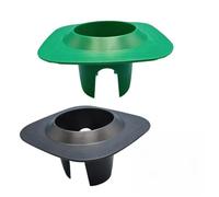 FUBESK Protezione della testa dell'irrigatore, disco del PVC blocca la | Interruttore, anima sedile superiore e inferiore, plastica ignifuga, uso cucina, nero, set da 2 pezzi