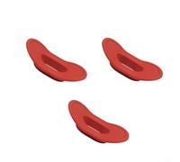 FUBESK Protezione per labbra in silicone per attrezzatura subacquea standard, protezione resistente all'abrasione per immersioni, confezione da 3, bianco (rosso)