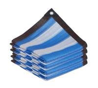 FUBESK Rete ombreggiante resistente in HDPE, protezione UV per giardini e piscine, 2 x 4 m e 2 x 5 m, colore bianco, con bordi rinforzati