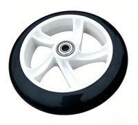 FUBESK Ruota in poliuretano ad alta resilienza per scooter in PP con cuscinetti 608 per passeggino, carrello e sedia a rotelle, riduzione delle vibrazioni a basso rumore, presa stabile su superfici