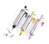 FUBESK Set di 6 beccucci in acciaio inox per decorare torte, compatibile con Wilton, in acciaio inox 304, confezione da 3, per gli appassionati di cottura