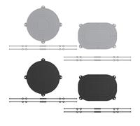 FUBESK Sling per pane in silicone per forno olandese, tappetino da forno antiaderente con manici lunghi, 21 x 21 cm e 24,6 x 16,8 cm, confezione da 2