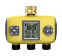FUBESK Smart Garden Irrigation Controller - Timer irrigatore a tripla zona | ABS resistente alle intemperie | Timer programmabile per rubinetto del tubo flessibile