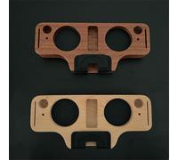 FUBESK Stazione di pressatura per caffè espresso in legno per portafiltro con manomissione, distributore, spazzola e disco, organizer per schermo, 6 in 1, in legno di faggio, strumento per barista per