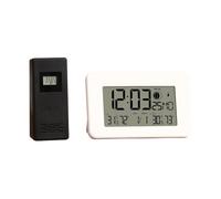 FUBESK Stazione meteo wireless per casa con previsioni di umidità della temperatura interna ed esterna e orologio per fusi orari del Regno Unito