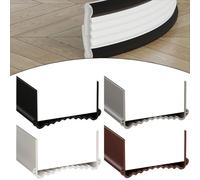 FUBESK Striscia di guarnizione inferiore regolabile per fessure, isolamento acustico, blocco spifferi, striscia in PVC resistente alle intemperie per porte 55-8 cm di larghezza, 100 cm di lunghezza