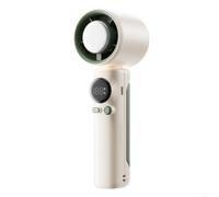 FUBESK Ventilatore portatile leggero alimentato a batteria ricaricabile, per un uso confortevole sempre e ovunque (bianco)