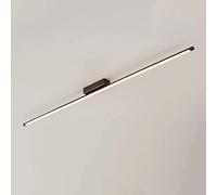 FUBUKIOF Moderno Led Lineare Apparecchio Di Illuminazione a Soffitto Semi Flush Mount Plafoniera Minimalista Lunga Striscia Lampadario per Sala da Pranzo Soggiorno Cucina Corridoio Scale, K, 90CM