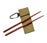 Fucciale pieghevole in legno - bacchette pieghevoli | CHOP Sticks | Coperoncini ridotti pieghevole che mangia di legno per le bombe portatili con carry borse da viaggio per posate usate per esc