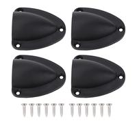 Fuchooky Confezione da 4 coperture di Ventilazione Marina in Nylon Resistente, Design in Due Pezzi per la Protezione dei Cavi sul gavone della Barca o sulla sentina, Include Viti di