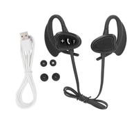Fuchooky Cuffie per nuoto fumante ipx8 acqua robusta bluetooth 5.4 riduzione del rumore cuffie sottomarine wireless con memoria da 32 GB per il surf da immersione in esecuzione (Negro)