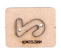 Fuchooky Cutting Punching Die Number 2 Pattern Alloy Steel Blade Wood Board Leather Punching Die for Cardboard Clay Gift