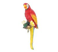 Fuchooky Figurina statue per pappagalli Scarlet Sculpture Birds Birds Garden Courtyard Decoration
