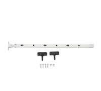 Fuchooky Greenhouse Window Stay Sturdy Aluminum Manual Greenhouse Roof Vent Opener Bar Kit with 6 Screws 15.35in (White)