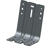 FUCHS 3-475-001-0000-20 Staffa di Montaggio, 100 x 150 mm, zincata a Nastro, Argento