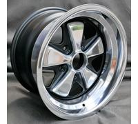 FUCHS 7x16 ET23.3 ruota in alluminio lucido con centro nero