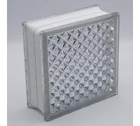 Fuchs Design Blocchi in vetro Net trasparente, 19 x 19 x 8 cm, 6 pezzi