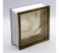 Fuchs Design Blocchi in vetro nuvola bronzo, marrone, 19 x 19 x 8 cm, 6 pezzi